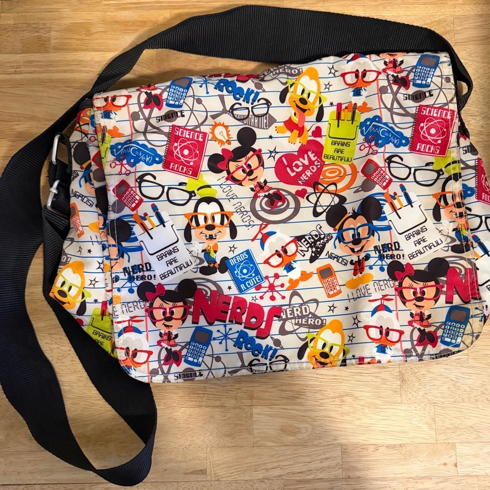 Disney Parks “I Love Nerds!” Collection Cartoon Bag